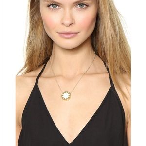House of Harlow sunburst white mini necklace