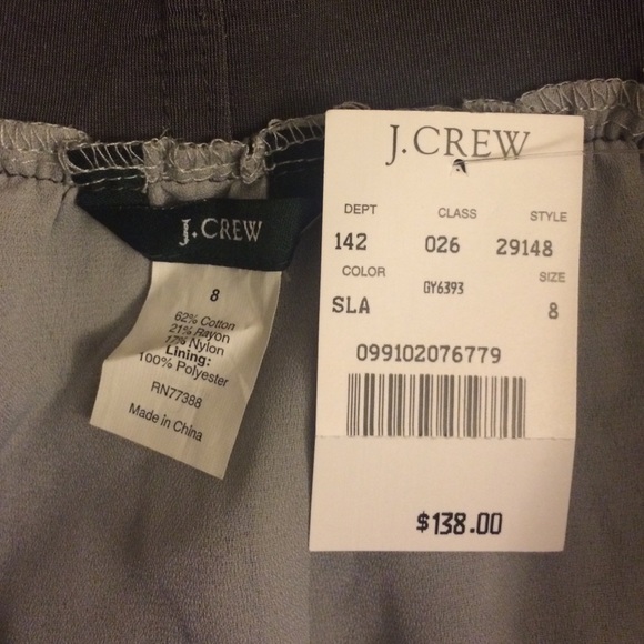 🎉LOWEST PRICE🎉 J. Crew gray lace skirt NWT! - Picture 4 of 4