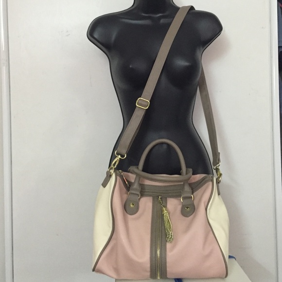 Steve Madden Medium Blush Satchel Tote Bag Purse - Picture 3 of 4