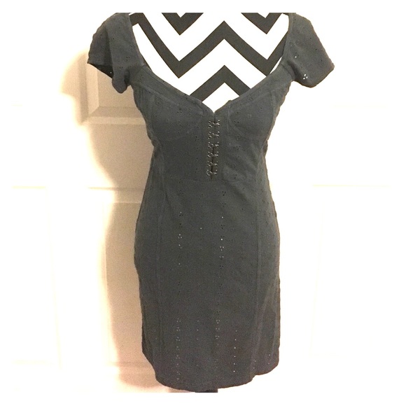 Free people stretch eyelet bodycon