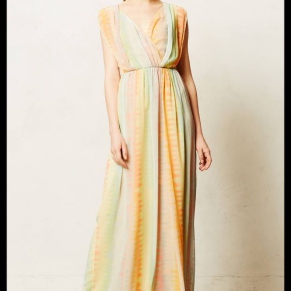 NWT Anthroplogie Pastel Maxi Dress - Picture 1 of 3