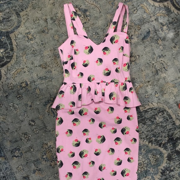 ASOS retro cupcake midi dress