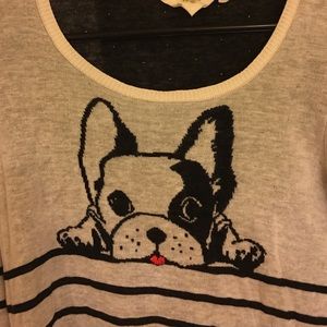 Anthropologie bulldog sweater