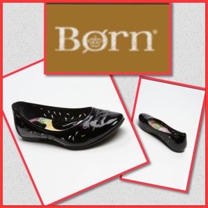 Born Canarie patent leather skimmer flat