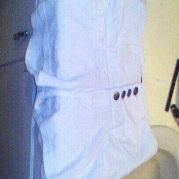 White shorts.