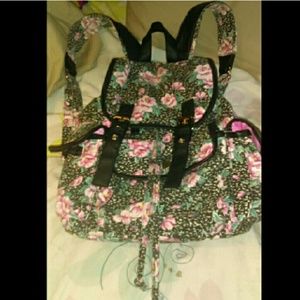 Floral bookbag