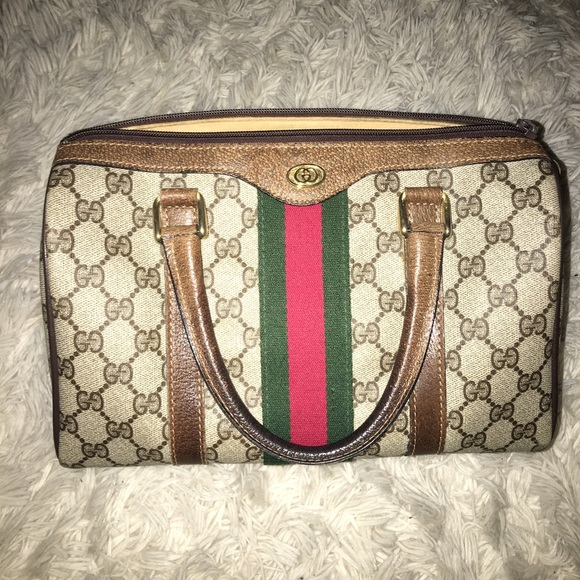 Authentic Vintage Gucci Monogram Satchel