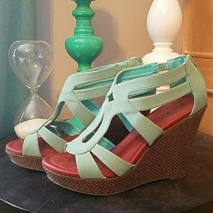 Teal Wedges
