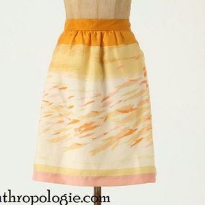 Anthropologie We <3 Vera Goldfishbowl Mini Skirt