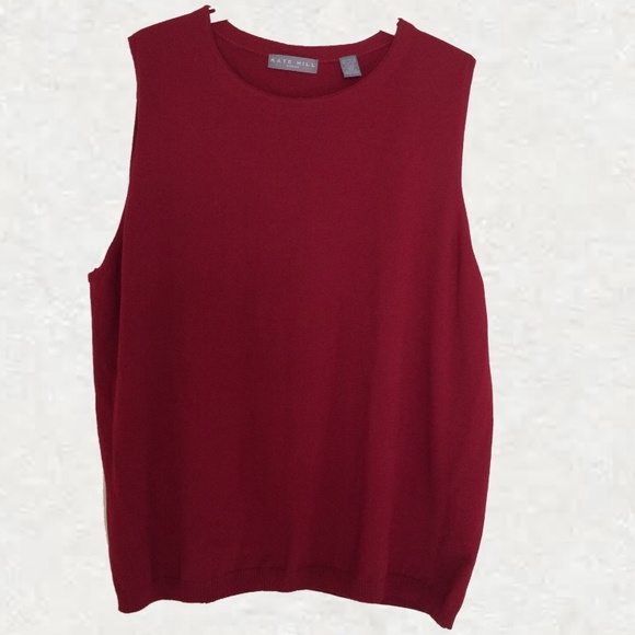 Burgandy Knit Top