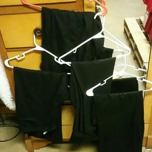 3 black scrub bottoms bundle