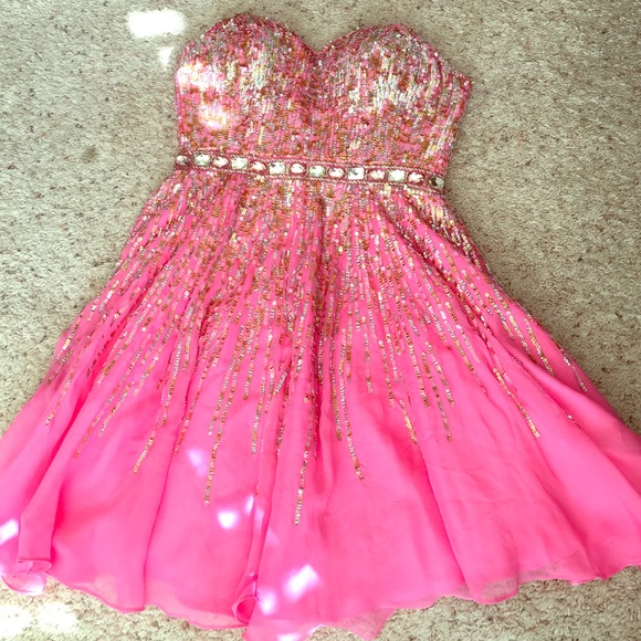 Sherri Hill dress, size 2, pink