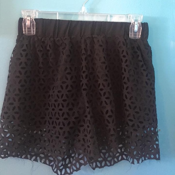 black OVI design shorts