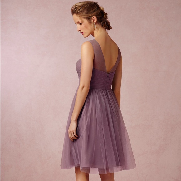 BHLDN Chloe Dress - Soft Plum - Size 14 - Picture 4 of 4