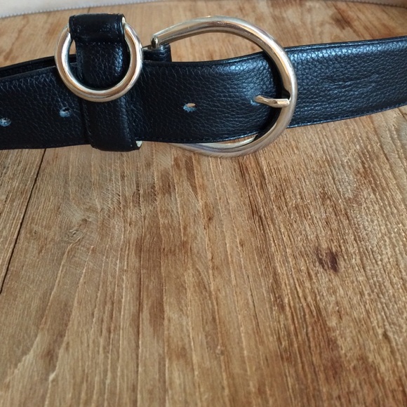 Black Longchamp Belt