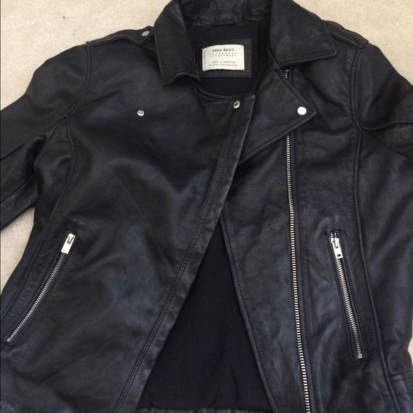 Zara leather jacket