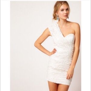 Opulence by Rare London White Sequin Dress