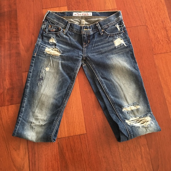Distressed jeans