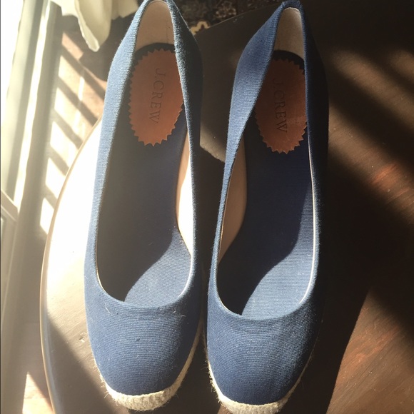 J Crew Wedge Espadrilles Size 9/9.5