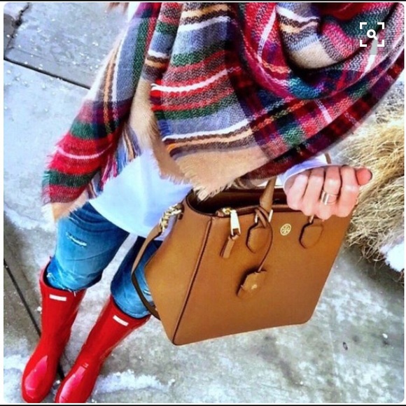 Glossy Red Hunter Boots