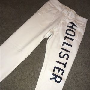 White Hollister Sweatpants