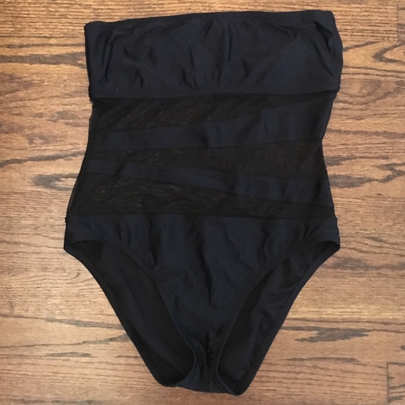 Mossimo one-piece mesh swim suit