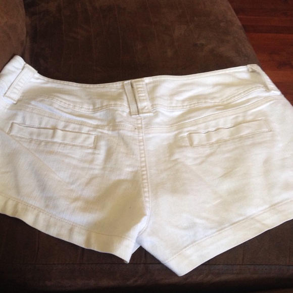 White booty shorts