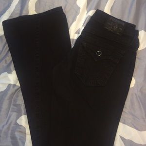 Black flare true religion jeans