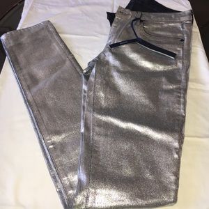 Brand new silver Juicy Couture stretch pants
