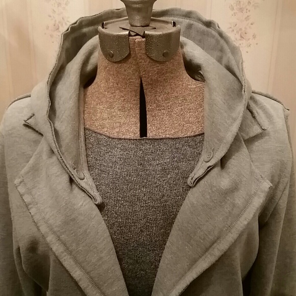 FREE PEOPLE REMOVABLE HOOD HIGH-LOW BLAZER - Picture 4 of 4