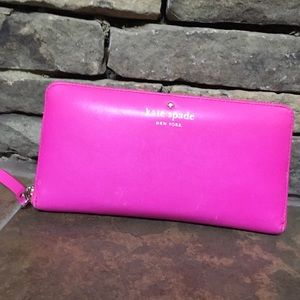 Kate Spade hot pink wallet!!