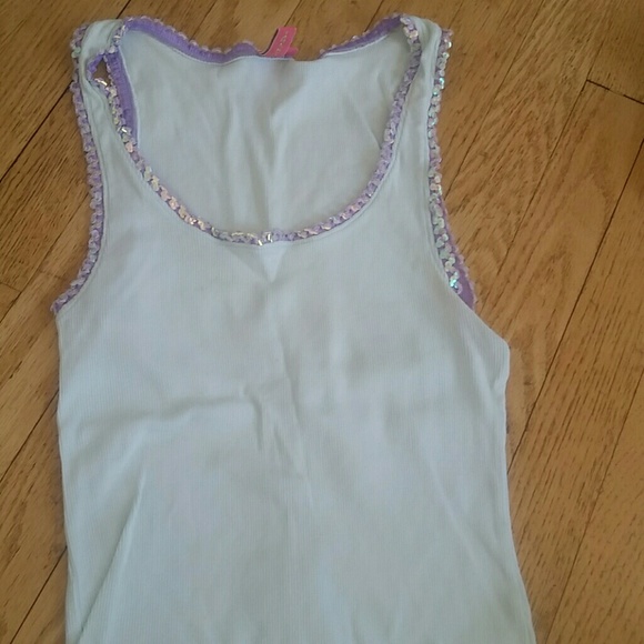 *Pretty pale blue/purple sequin tank