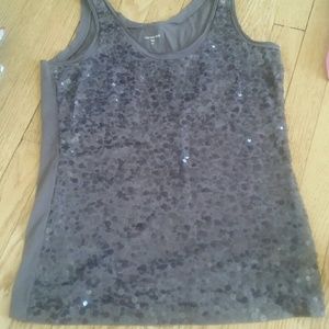 * Garnet Hill NWOT sequin tank