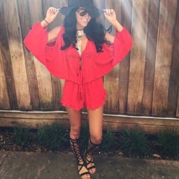 Dresses & Skirts - Split Sleeve Romper