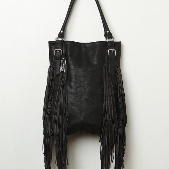 Free People Vegan Crazyheart Fringe Tote