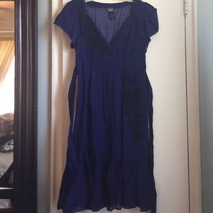 Anthropologie Cobalt Blue Dress by Lithe