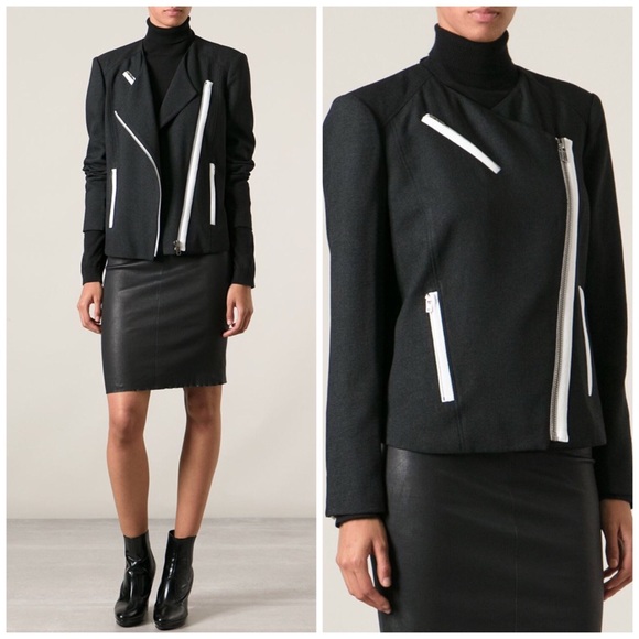 Helmut Lang Jackets & Blazers - Helmut Lang Black & White Jacket