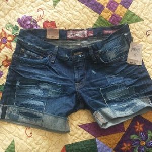 Lucky patch work shorts