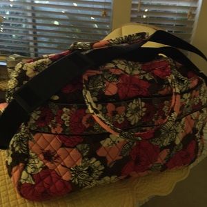 Vera Bradley duffel with cosmetic case