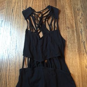 Cut out black Asos body suit size 12