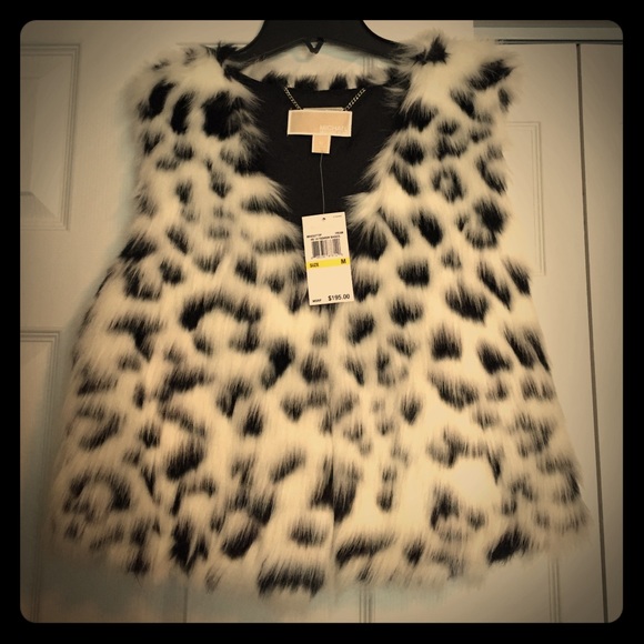 Michael Kors Snow LEOPARD Print Vest - Picture 1 of 2