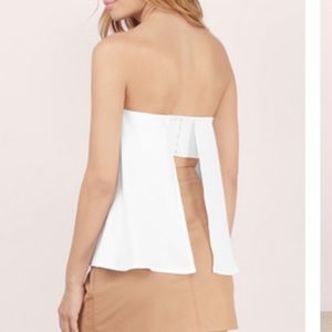 TOBI STRAPLESS TOP