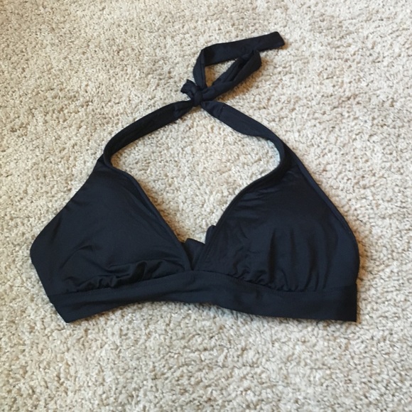 Mossimo black bikini top, slightly padded, medium