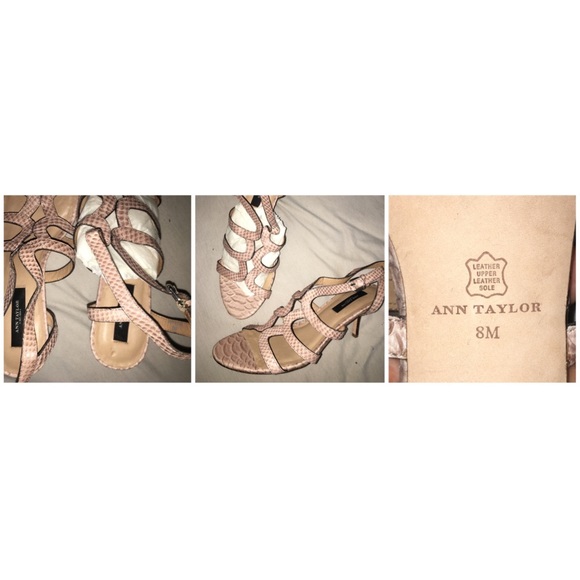 Leather Caged Sandal Heels - Picture 1 of 1