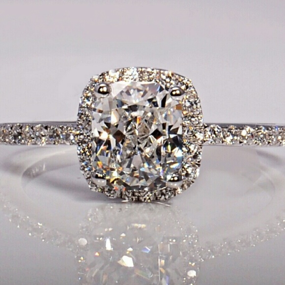 Jewelry - NWOT 3 Kt. Cz 925 Engagement Ring Size 6