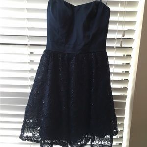Navy blue semi formal dress