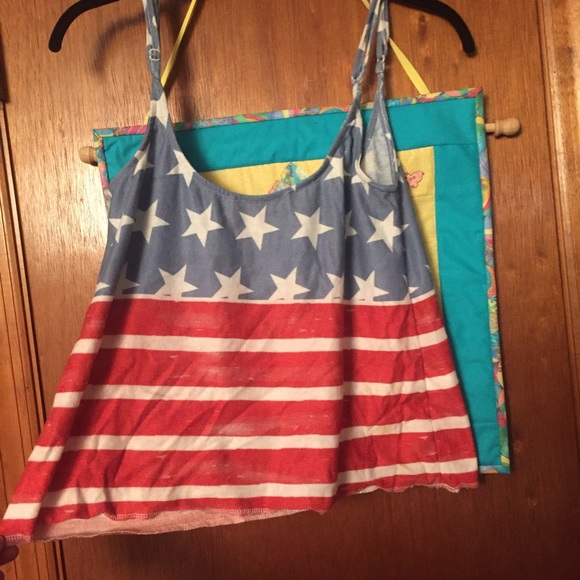 American flag crop top