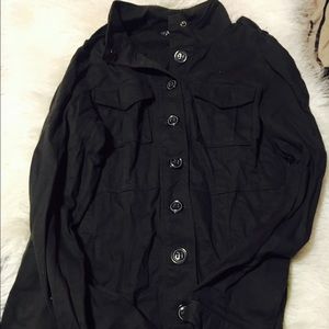 Grey military style jacket