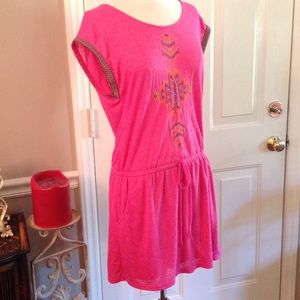 Tribal Print T-Shirt Dress