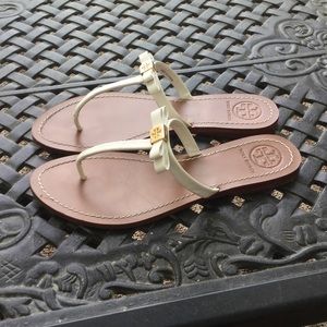 White Tory Burch sandles